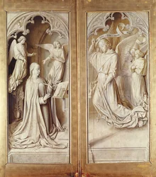 Bebudelsen, fra Bourbon-altertavlen, ca. 1498